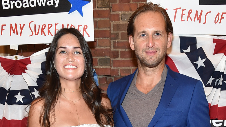Josh Lucas and Jessica Ciencin Henriquez posing