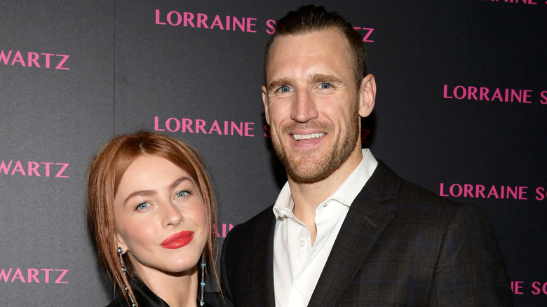 Julianne Hough with Brooks Laich smiling