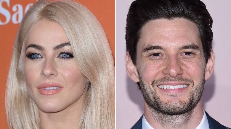 Julianne Hough and Ben Barnes split image