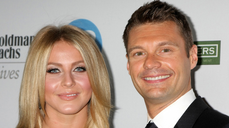 Julianne Hough and Ryan Seacrest smiling