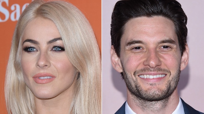 Julianne Hough and Ben Barnes split image