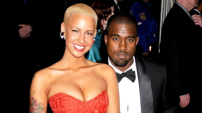 Amber Rose and Kanye West at Met Gala 2009