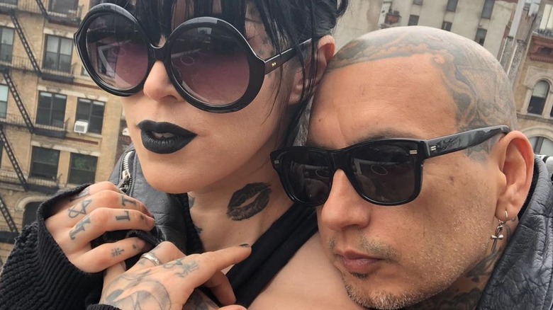 Kat Von D and Leafar Seyer in an Instagram selfie