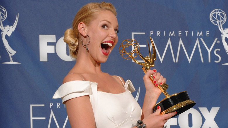 Katherine Heigl with her 2007 Emmy