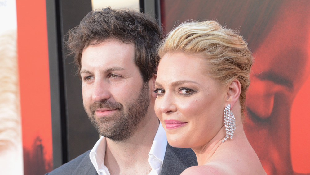 Katherine Heigl and husband Josh Kelley pose together at a 2017 event