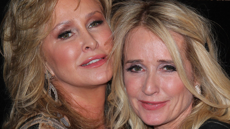 Kathy Hilton posing with Kim Richards