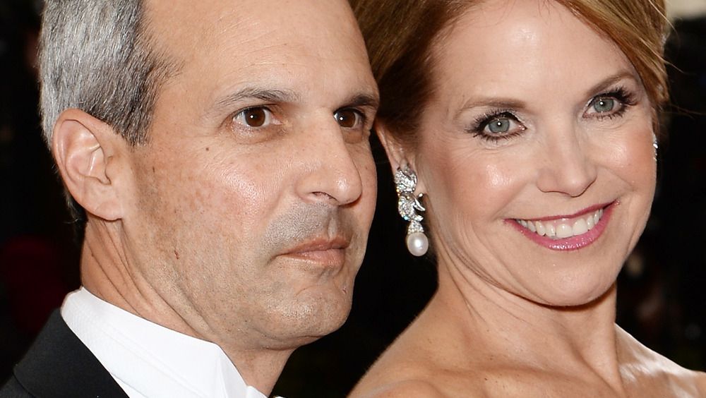 John Molner and Katie Couric smiling at a Hollywood event 