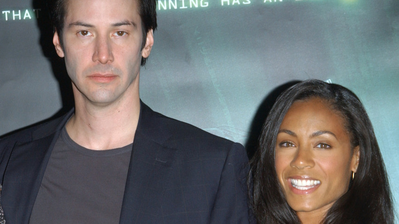 Keanu Reeves and Jada Pinkett on the red carpet