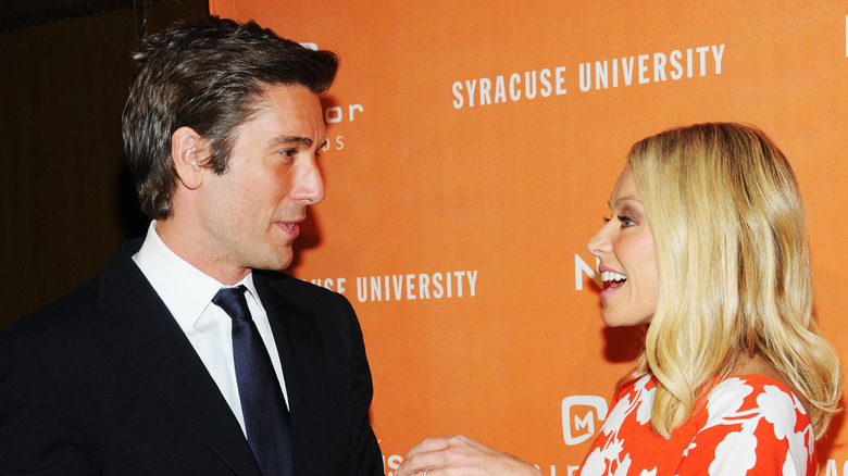 David Muir and Kelly Ripa at 2013 Newhouse Mirror Awards Luncheon