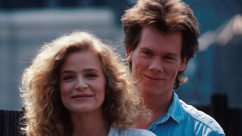Kyra Sedgwick and Kevin Bacon smiling