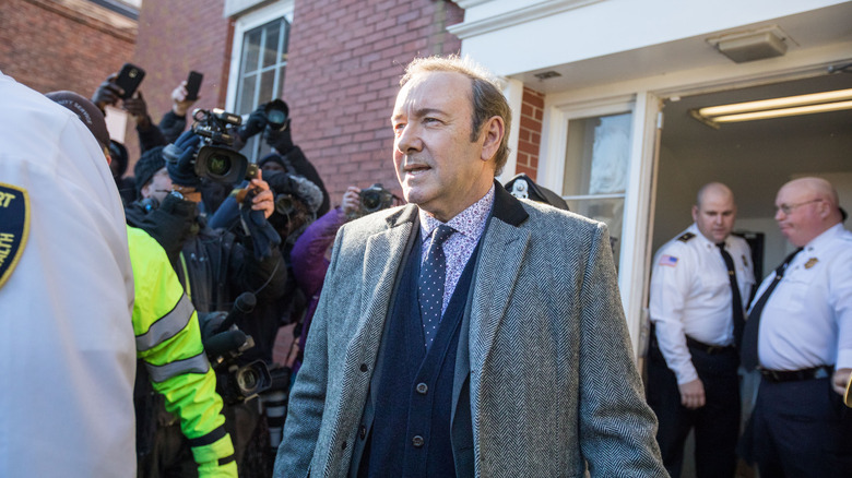 Kevin Spacey outside court