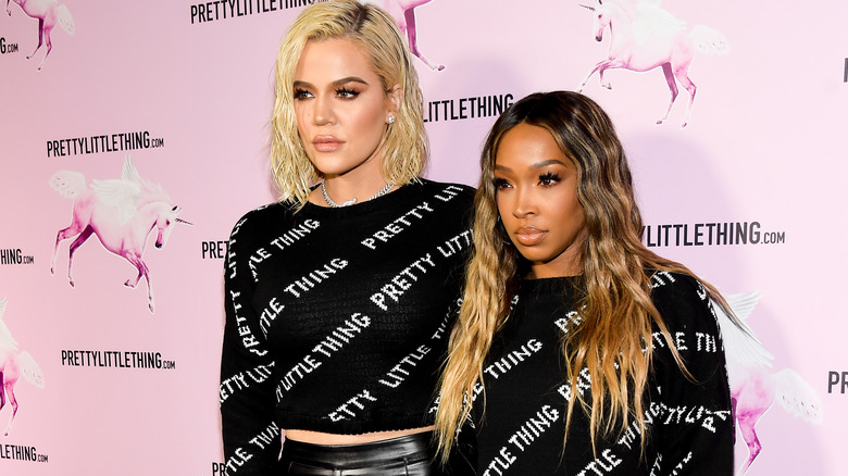 Khloe Kardashian and Malika Haqq in 2019