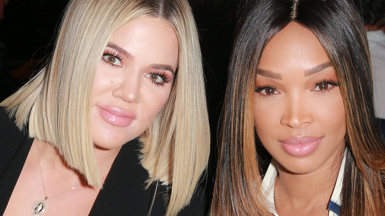 Khloe Kardashian and Malika Haqq pose together