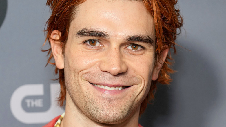 KJ Apa attends The CW Network's 2022 Upfront Arrivals at New York City Center