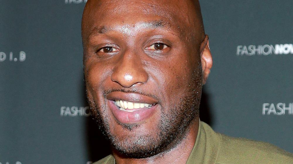 Lamar Odom smirking