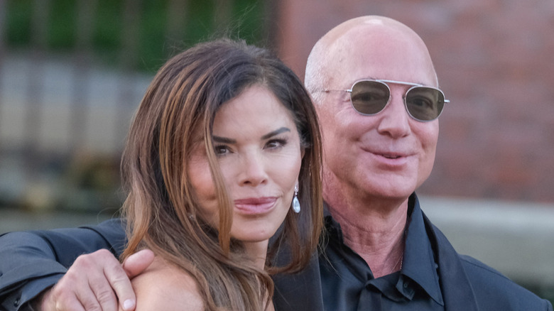 Lauren Sánchez Bezos and Jeff Bezos on their wedding day in Venice
