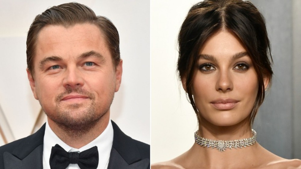  Leonardo DiCaprio and Camila Morrone smiling