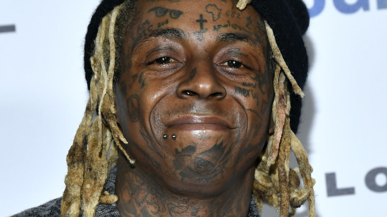Lil Wayne smirking