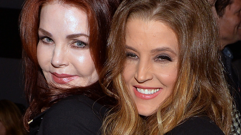 Priscilla and Lisa Marie Presley