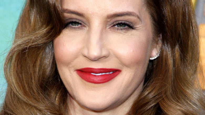 Lisa Marie Presley on a red carpet