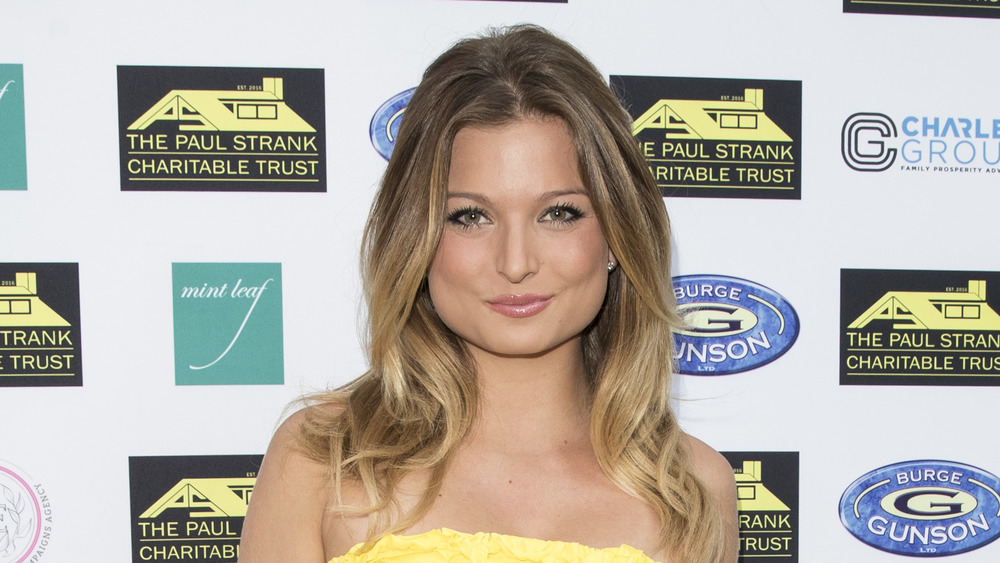 Zara Holland posing for cameras 