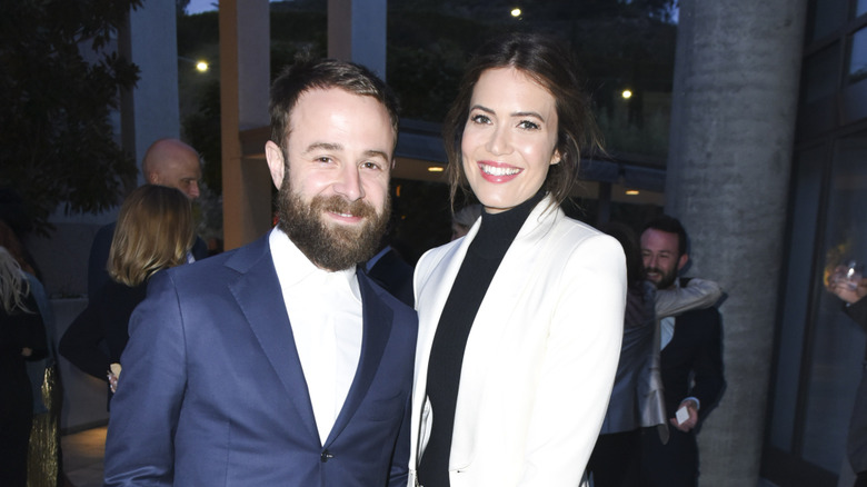 Taylor Goldsmith and Mandy Moore both smiling