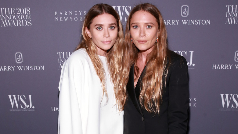 Mary-Kate and Ashley Olsen at an event