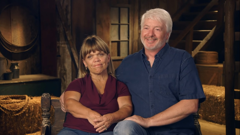 Amy Roloff and Chris Marek filming confessional