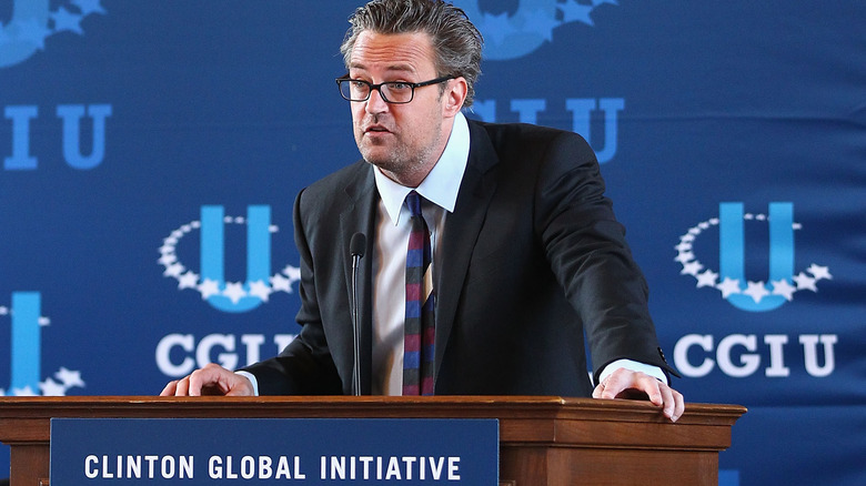 Matthew Perry speaking