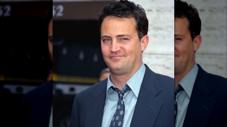 Matthew Perry posing in the late '90s