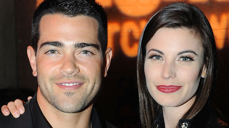 Jesse Metcalfe posing with Meghan Ory