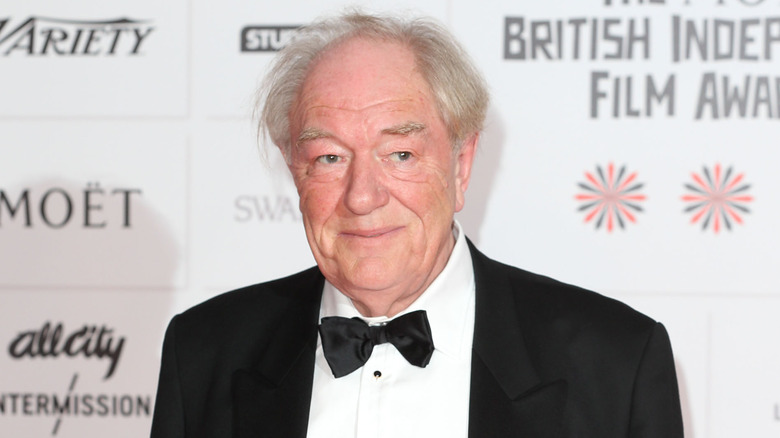 Michael Gambon smiling