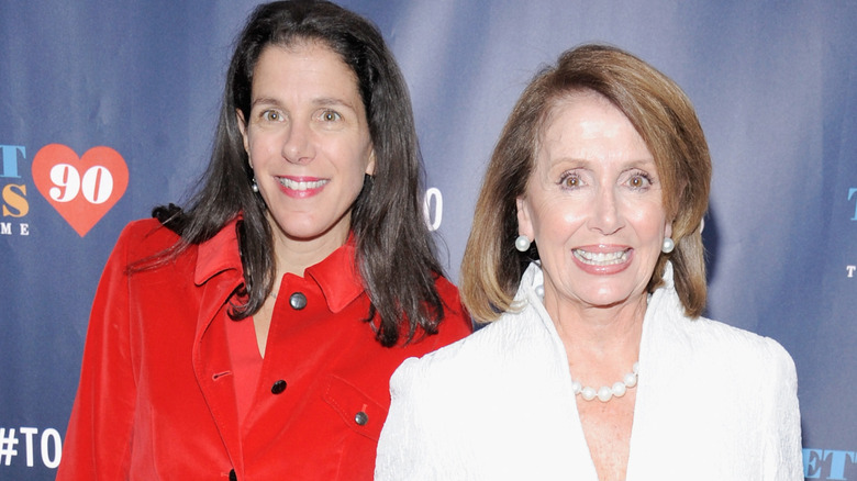 Nancy Pelosi smiling with her daughter Alexandra