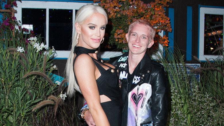Gigi Gorgeous and Nats Getty, arm in arm and smiling