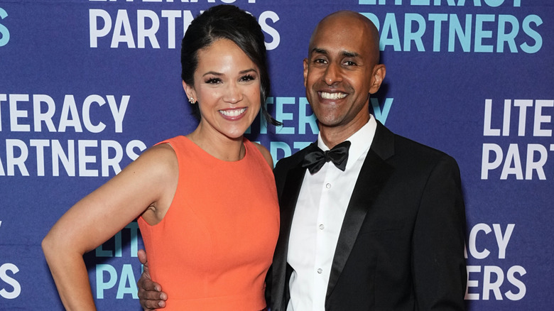 Laura Jarrett and Tony Balkissoon pose in 2024.