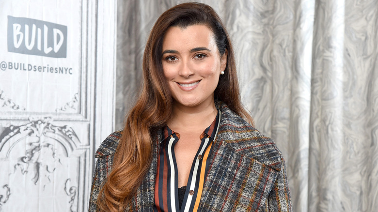 Cote de Pablo posing