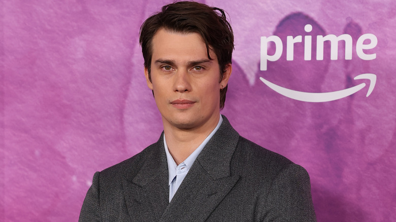 Nicholas Galitzine in a gray suit