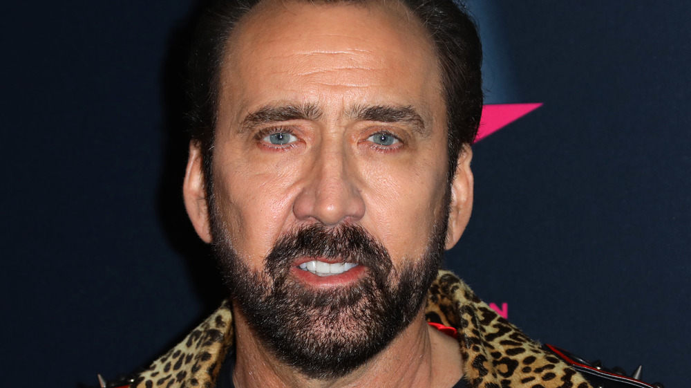 Nicolas Cage posing at an event