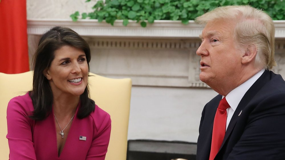 Nikki Haley and Donald Trump