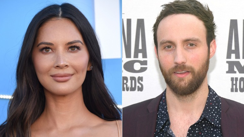 Olivia Munn smiling Ruston Kelly smiling