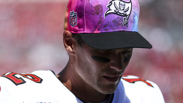 Tom Brady at a 2022 football game