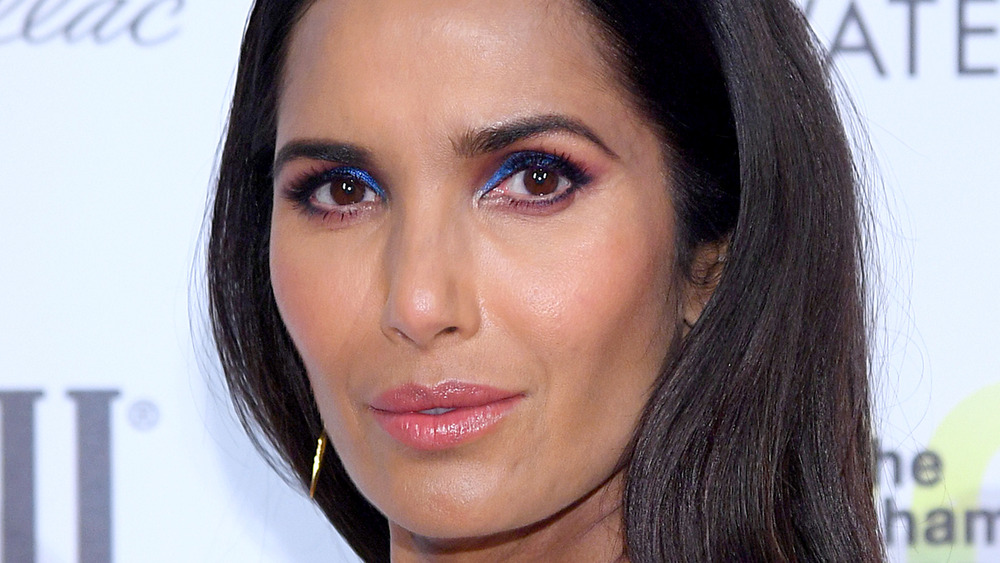 Padma Lakshmi smirking