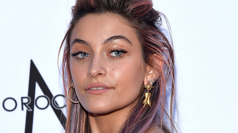 Paris Jackson posing