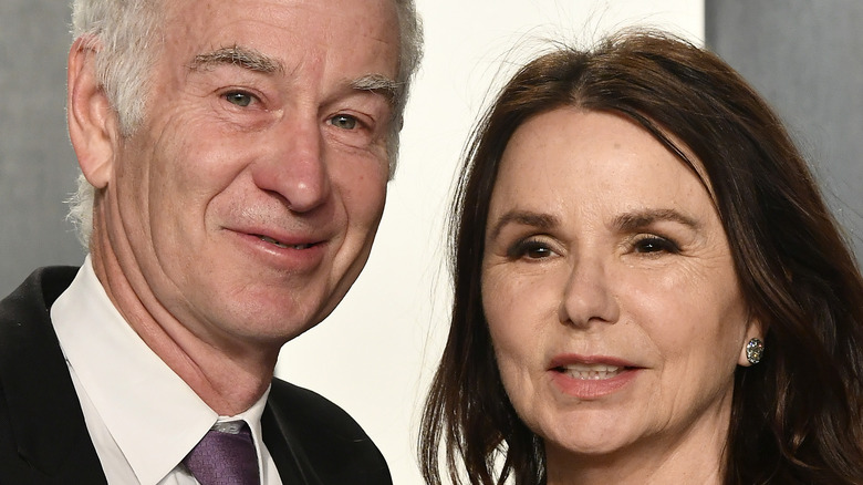 John McEnroe and Patty Smyth at an event