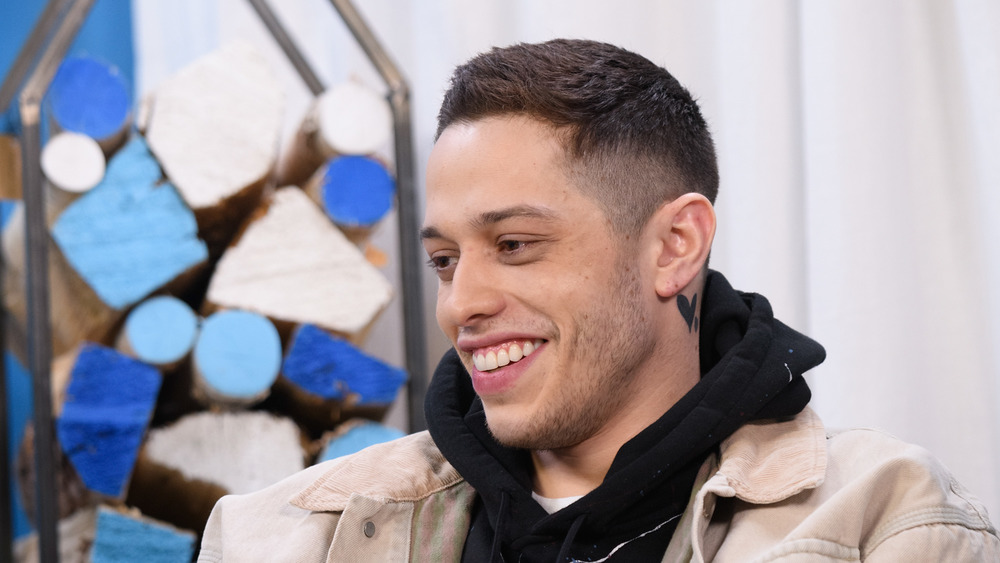 Pete Davidson at a press event