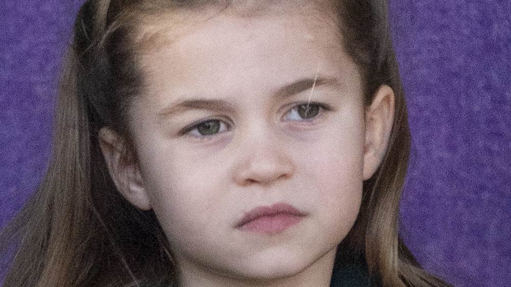 Princess Charlotte looking serious