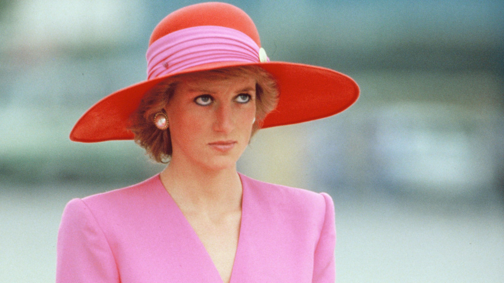 Princess Diana pink and red hat