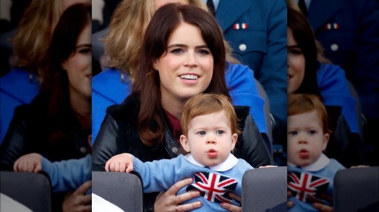 Princess Eugenie with son