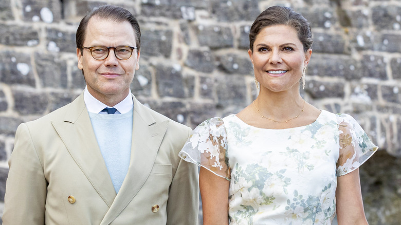 Princess Victoria and Daniel Westling smiling