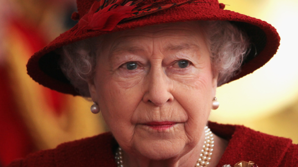 Queen Elizabeth looks somber in 2010